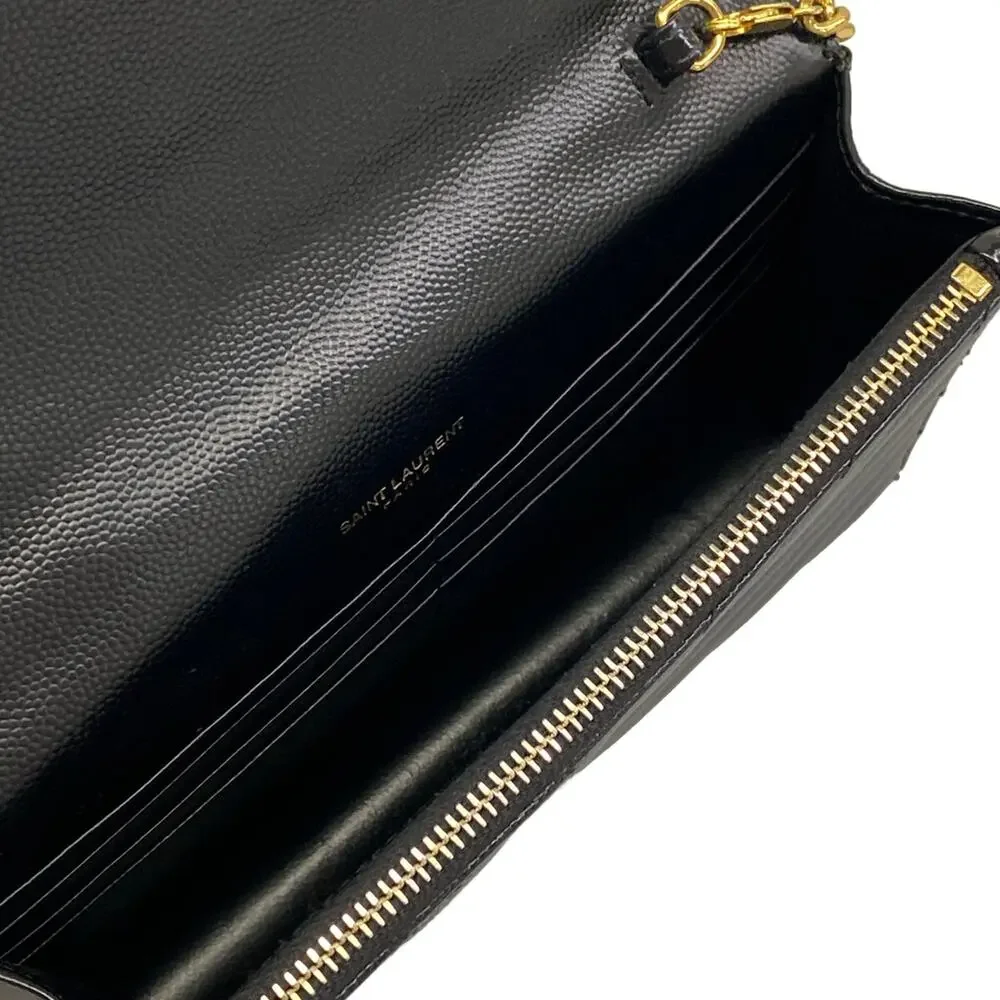 Saint Laurent PARIS Cassandra Envelope Chain Wallet Other Style Wallet 695108
